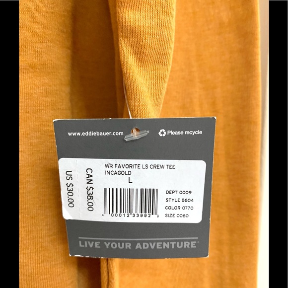 Eddie Bauer Ladies Favorite Crew Tee Shirt - Picture 4 of 8